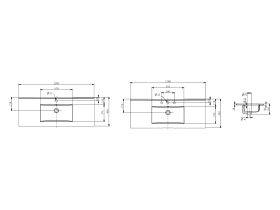 Posh Bristol MK2 1200 Vanity Top