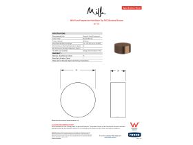 Specification Sheet - Milli Pure Progressive Hob Mixer Tap PVD Brushed Bronze