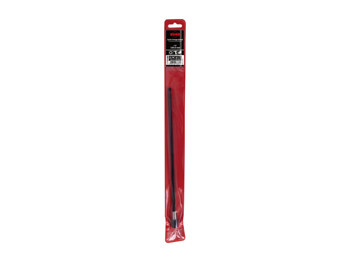 Ruko Quick Change Extension 1/4" Shank x 300mm
