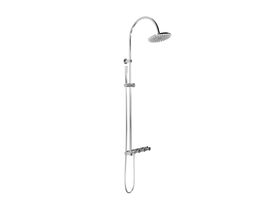 Hero - Faucet Strommen Vara Disc Wall Set with Twin Rail Shower Tap System Kit Chrome (3 Star) Lead Free