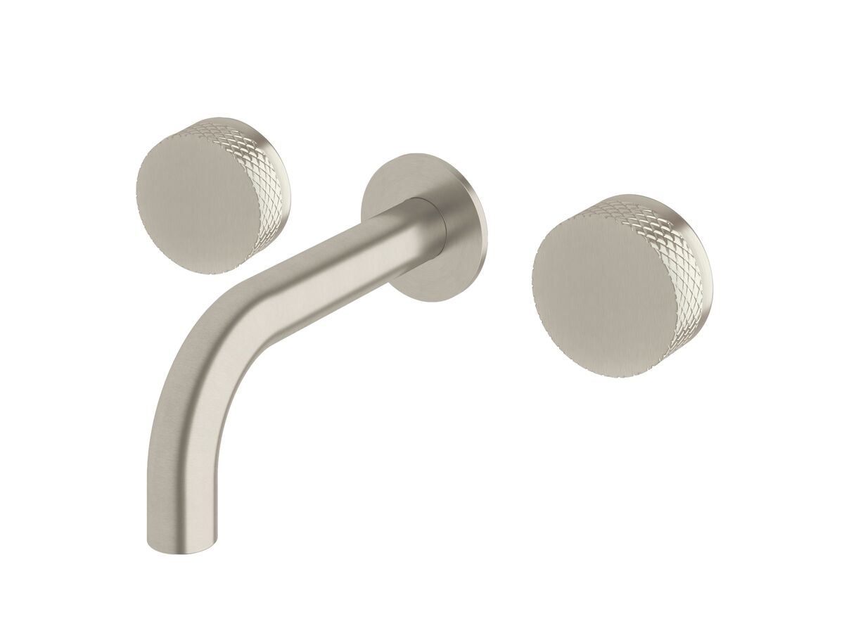 Sussex Pure Bath Set 160mm with Diamond Textured Handles PVD Brushed Nickel