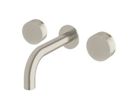 Sussex Pure Bath Set 160mm with Diamond Textured Handles PVD Brushed Nickel