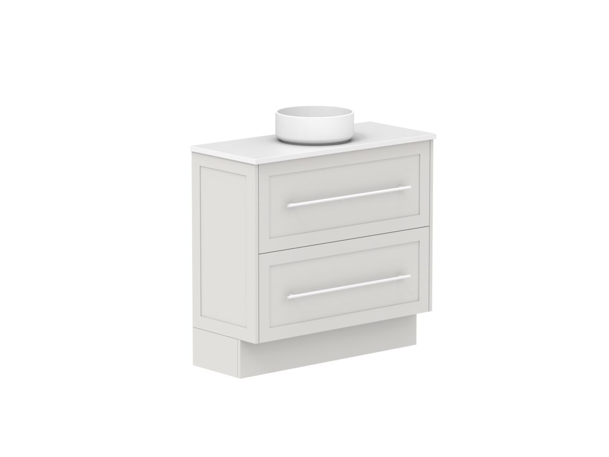 Supporting Image - Kado Lux Ensuite All Drawer Twin 900mm Floor Mount Centre Basin 20mm Top