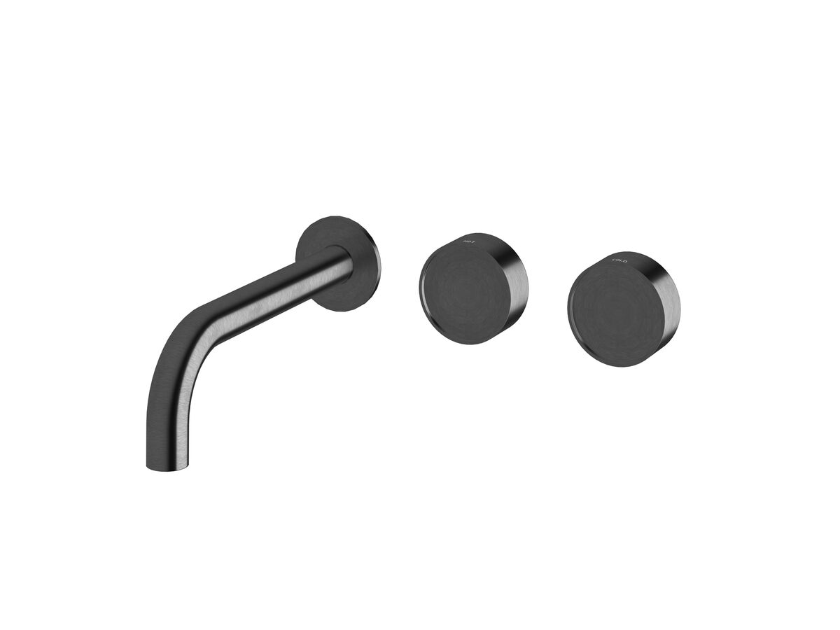 Hero - Sussex Pure Elemental Wall Basin Hostess System 200mm PVD Brushed Gunmetal (3 Star) Lead Free