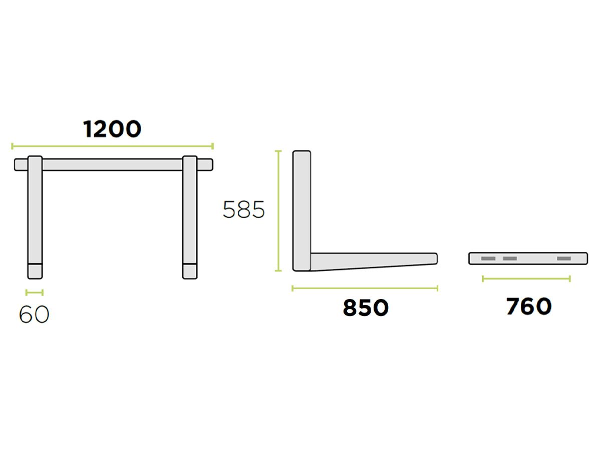 Rodigas Ref Wall Bracket 100kg 850W850D