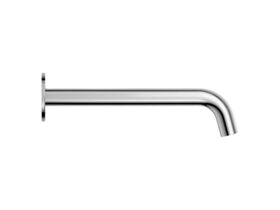 Supporting Image - Mizu Drift Wall Basin/Bath Outlet Curve Spout 250mm Chrome (6 Star) Lead Free - Side