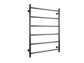 Mizu Drift MK2 750 x 1050mm Heated Towel Rail Low Voltage 24V Matte Black