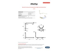 Specification Sheet - Mizu Drift Continuous Accessible WC Kit Right Hand Brushed Brass
