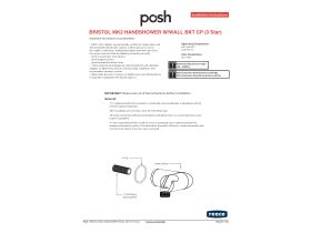 Installation Instructions - Posh Bristol MK2 Handshower with Water Inlet Wall Bracket (3 Star)
