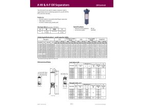 Technical Guide - Emerson A-W & A-F Oil Separators