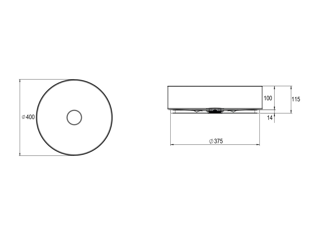 Alape Unisono Counter Basin 400mm