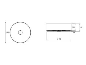 Alape Unisono Counter Basin 400mm