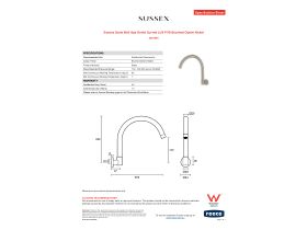Specification Sheet - Sussex Scala Wall Spa Outlet Curved LUX PVD Brushed Oyster Nickel