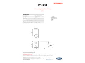 Specification Sheet - Mizu Drift Soap Bottle Holder Chrome