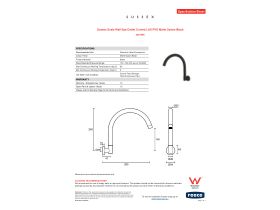 Specification Sheet - Sussex Scala Wall Spa Outlet Curved LUX PVD Matte Opium Black