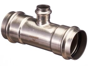 >B< Press Stainless Steel Reducing Tee 54mm x 22mm x 54mm