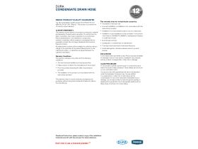 Warranty - Dura Condensate Drain Hose