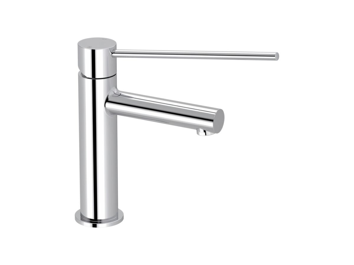 Mizu Drift Basin Mixer Straight Spout with Extended Lever Tap Chrome (6 Star)