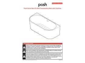 Installation Instructions - Posh Solus Back to Wall Freestanding Baths with Overflow