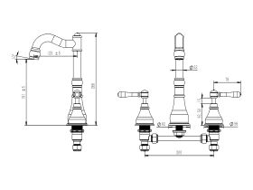 Milli Voir English Basin Set Lever Handle (5 Star)
