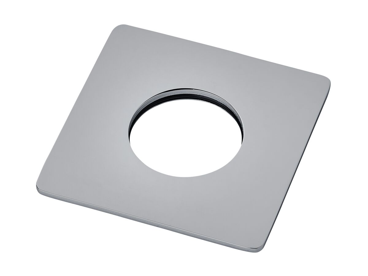 Mizu Silk Concealed Shower Mixer Cover Plate Chrome