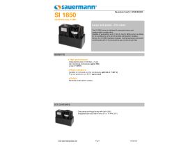 Specification Sheet - Sauermann SI1850 Condensate Pump 1100l/hr