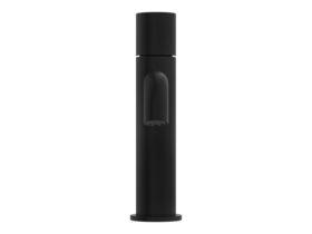 Supporting Image 2 - Mizu Drift Dial Basin Mixer Curved Spout Matte Black (6 Star) Lead Free