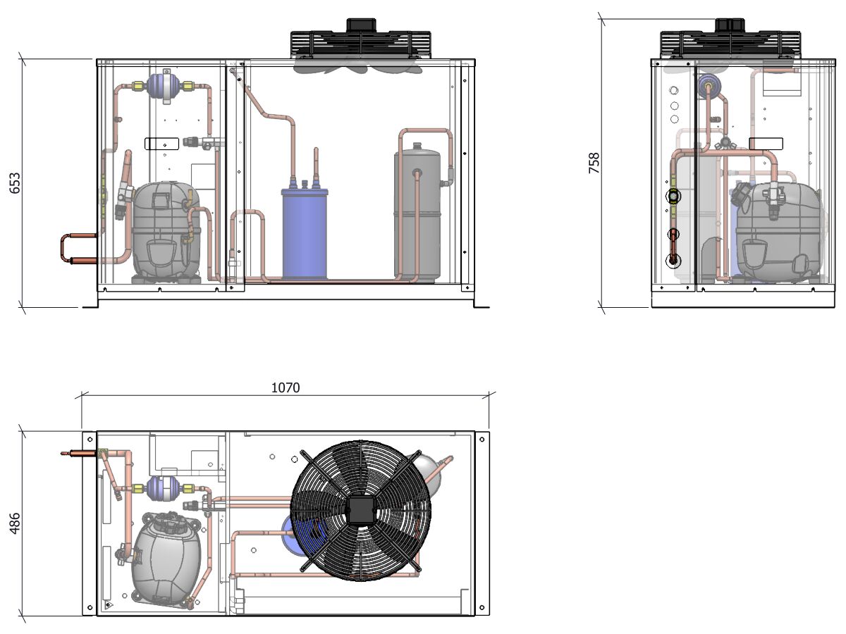 ACPAC Packaged Condensing Unit AP2.8M1-5 1 Phase