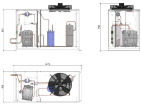 ACPAC Packaged Condensing Unit AP2.8M1-5 1 Phase
