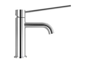 Supporting Image - Mizu Drift Basin Mixer Curved Spout with Extended Lever Tap Chrome (6 Star) Lead Free