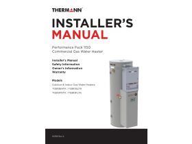 Installation Manual - Thermann Commercial PP1150