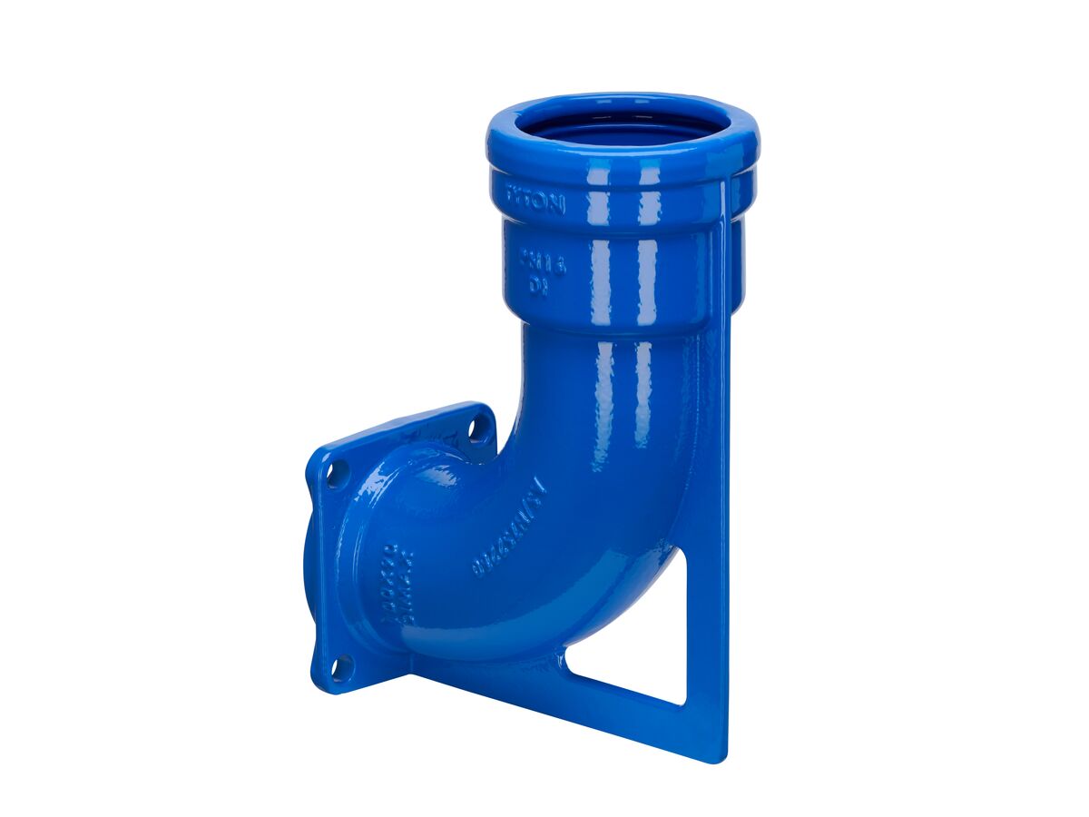 Dimax Ductile Iron Washout Bend (Socket x Flange) PN16 100 x 90 Degrees