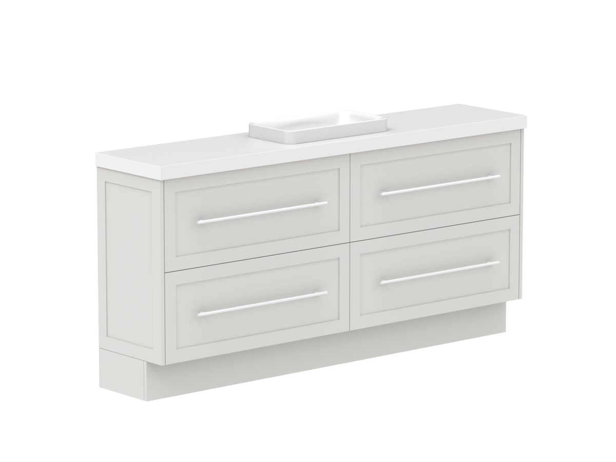Supporting Image - Kado Lux Ensuite All Drawer Twin 1800mm Floor Mount Centre Basin 50mm Top