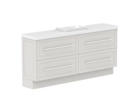 Supporting Image - Kado Lux Ensuite All Drawer Twin 1800mm Floor Mount Centre Basin 50mm Top