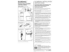 Installation Instructions - Caroma Forma II Close Coupled Cistern