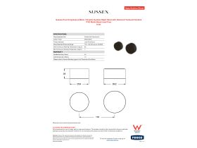 Specification Sheet - Sussex Pure Progressive Mixer / Diverter System Right Hand with Diamond Textured Handles PVD Matte Black Lead Free