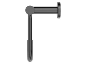 Supporting Image - Mizu Drift Square Guest Towel Holder Brushed Gunmetal - Side