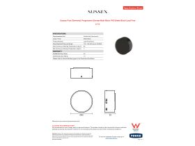 Specification Sheet - Sussex Pure Elemental Progressive Shower/Bath Mixer PVD Matte Black Lead Free
