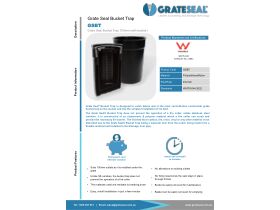 Specification Sheet -Grate Seal Bucket Trap