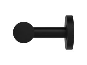 Supporting Image - Mizu Drift Reversible Toilet Roll Holder Matte Black - Side