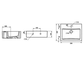 Posh Solus Wall Basin