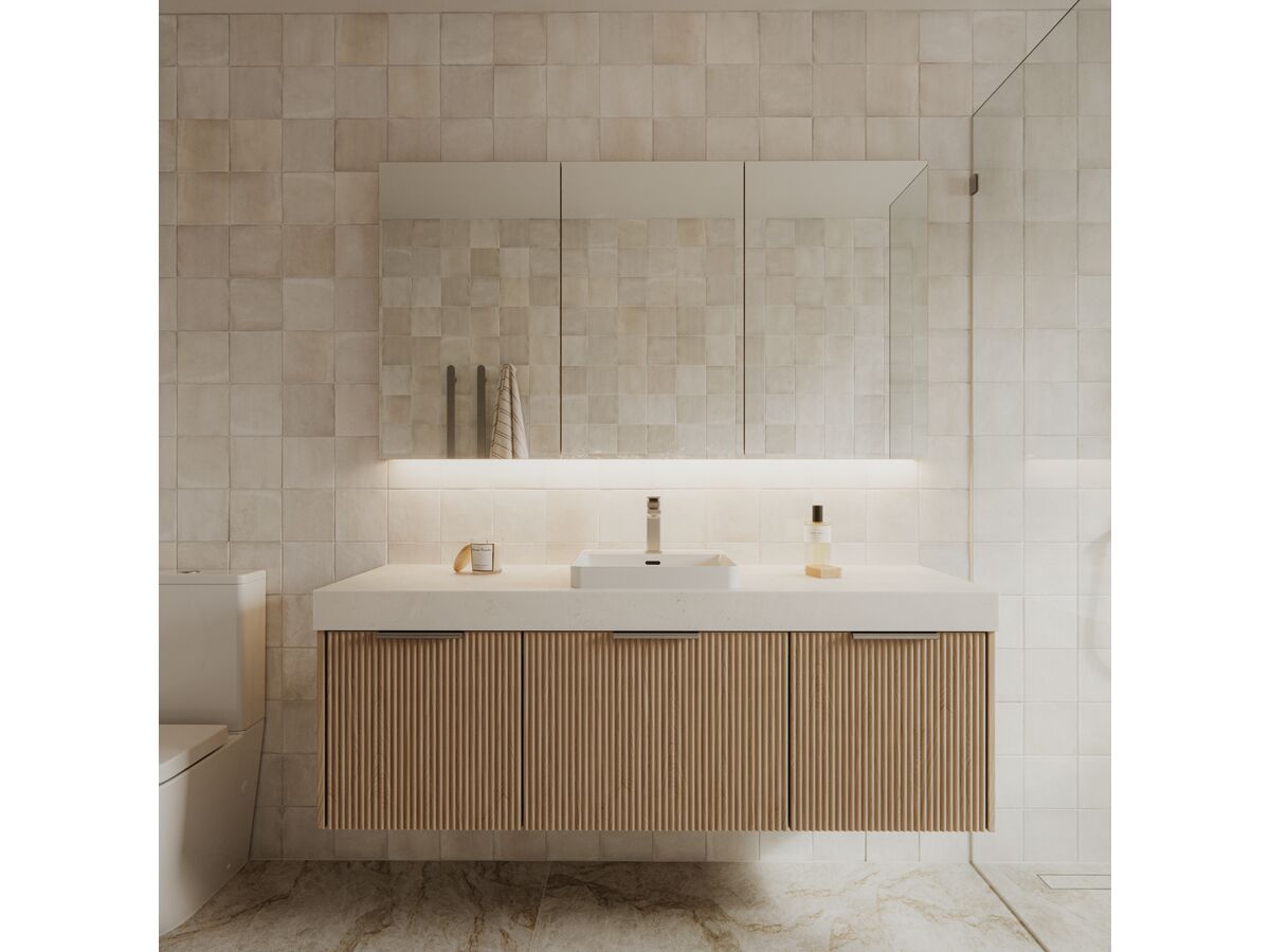 Mizu Bloc Vanity Brushed Nickel