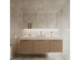 Mizu Bloc Vanity Brushed Nickel