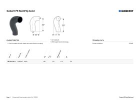 Specification Sheet - Geberit HDPE Supertube Backflip Bend 90 Degree