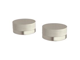Sussex Pure Basin Top Assembly Taps with Linear Textured Handles PVD Brushed Nickel
