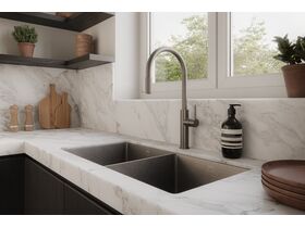 In Situ - Mizu Drift 3 Way Filtered Gooseneck Sink Mixer Tap Brushed Gunmetal (5 Star) Lead Free