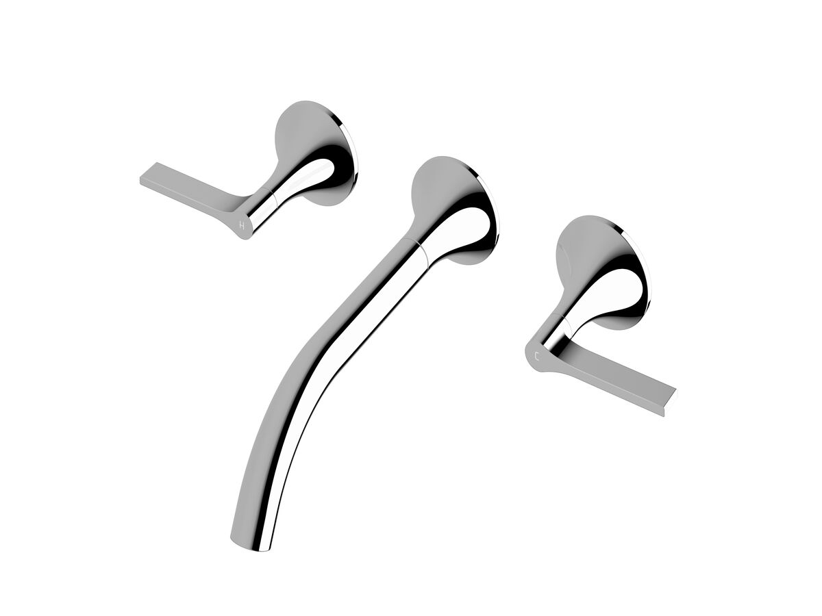 Sussex Oria Wall Bath Set 215mm Chrome