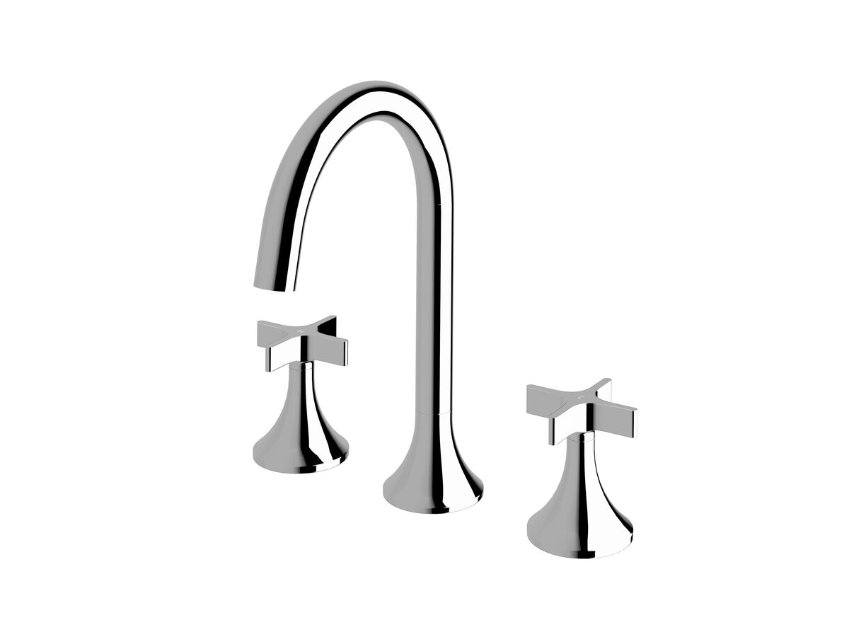 Sussex Oria Cross Basin Set Chrome (5 Star)