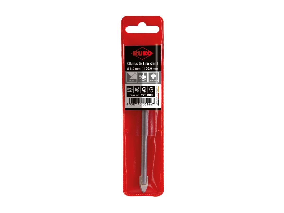 Ruko Glass & Tile Drill Bit - 8mm