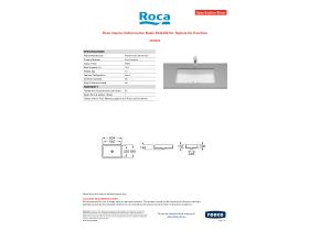 Specification Sheet - Roca Inspira Undercounter Basin 604x390 No Taphole No Overflow